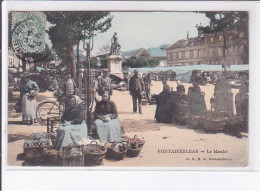 FONTAINEBLEAU: Le Marché, Rare En Couleur - Très Bon état - Fontainebleau