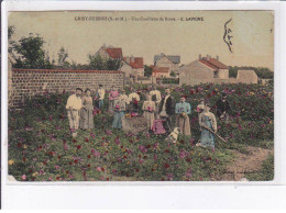 GRISY-SUISNES: Une Cueillette De Roses, E. Lavigne - état - Autres & Non Classés