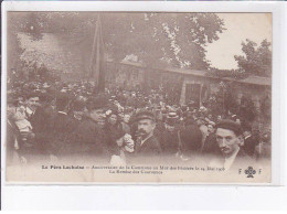 PARIS: Fleury, Le Père Lachaise, Anniversaire De La Commune Au Mur Des Fédérés Le 24 Mai 1908 - état - Other Monuments