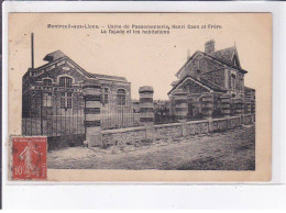 MONTREUIL-aux-LIONS: Usine De Passementerie, Henri Caen Et Frère, La Façade Et Les Habitations - Très Bon état - Autres & Non Classés