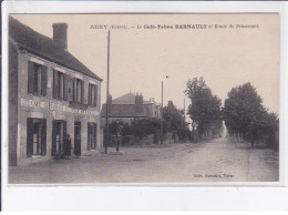 AUXY: Le Café-tabac Barnault Et Route De Beaumont - Très Bon état - Other & Unclassified