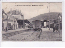 SAINT-SULPICE-LAURIERE: La Gare - état - Other & Unclassified