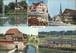 12589274 Amriswil TG Teilansichten Schwanenteich Gasthaus Kirche Freibad Schloss - Autres & Non Classés