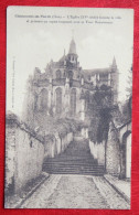 CP CHAUMONT En VEXIN L'Eglise Domine La Ville Et Presente Un Aspect Imposant Avec Sa T France Voyagee Used Postcard B286 - Chaumont En Vexin