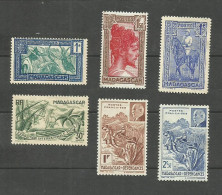 MADAGASCAR N°161A, 176A, 183, 194, 229, 230 Neufs Avec Charnière* Cote 5.20€ - Ungebraucht