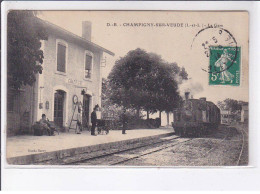 CHAMPIGNY-SUR-VEUDE: La Gare - Très Bon état - Champigny-sur-Veude