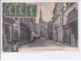 LAIGLE: Rue De Bécanne, Hôtel De L'aigle D'or - état - Altri & Non Classificati