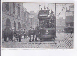 DUNDEE: The First Sunday Car At The High Street 10 Septembre 1905, Tramway - état - Andere & Zonder Classificatie
