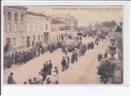 VILLEFRANCHE-LORAGAIS: Souvenir De La Cavalcade, Le Char Des Papillons - état - Autres & Non Classés