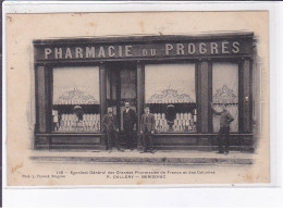 BERGERAC: Pharmacie Du Progres, Syndicat Général Des Grandes Pharmacies De France Et Des Colonies - état - Bergerac