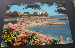 La Côte D'Azur - Beaulieu-sur-Mer - La Plage De La Baie Des Fourmis, Au Fond La Villa KERYLOS - Les Editions "MAR", Nice - Beaulieu-sur-Mer