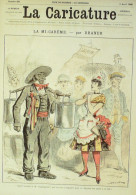 La Caricature 1886 N°327 Mi-carême Triomphe Caran D'Ache - Revistas - Antes 1900