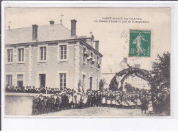 SAINT-PRIEST-des-CHAMPS: La Maison D'école Le Jour De L'inauguration - Très Bon état - Otros & Sin Clasificación