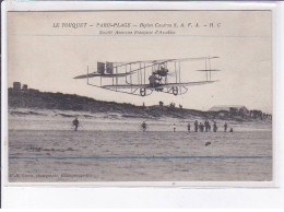 LE TOUQUET: Biplan Caudron, Société Anonyme Française D'aviation - Très Bon état - Le Touquet