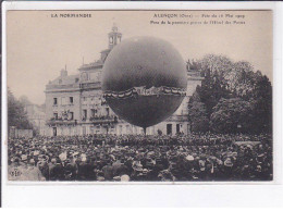 ALENCON: Fête 1909, Pose De La Première Pierre De L'hôtel Des Postes, Ballon - Très Bon état - Alencon