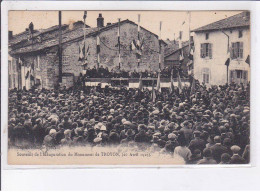 TROYON: Souvenir De L'inauguration Du Monument 1925 - Très Bon état - Andere & Zonder Classificatie