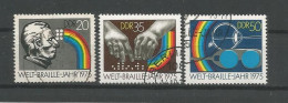DDR 1975 Braille 150th Anniv. Y.T. 1771/1773 (0) - Usados