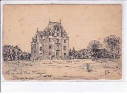 MAYENNE: Château De La Bas-meignée, Carte Dessinée à La Main - Très Bon état - Other & Unclassified
