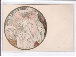 MUCHA Alphonse : Carte Postale Du Mois De Mars (variante Sans Le Mois !) - Très Bon état - Mucha, Alphonse