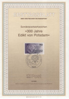 Germany Deutschland 1985-10 300 Jahre Edict, Edikt Von Potsdam, Canceled In Berlin - 1981-1990