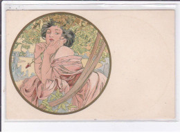 MUCHA Alphonse : Carte Postale Du Mois De Juillet (variante Sans Le Mois !) - Très Bon état - Mucha, Alphonse