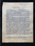 Tract Presse Clandestine Résistance Belge WWII WW2 'Jean Herold Paqui' - Documenti