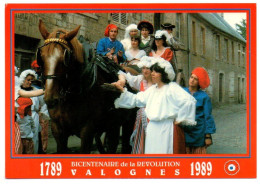 VALOGNES. Bicentenaire De La Révolution. Nobles En Partance Pour L'échaffaud Rue Du Grand Moulin (1789/1989) - Valognes