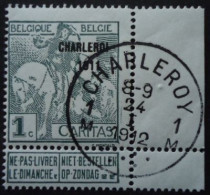 BELGIQUE N°100 Oblitérés - 1910-1911 Caritas