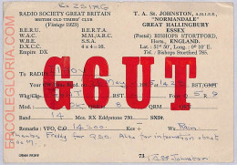 Ad9148 - GREAT BRITAIN - RADIO FREQUENCY CARD - England - 1955 - Radio