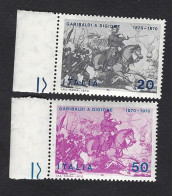 Italia 1970; Garibaldi A Digione In Guerra Franco-prussiana, Serie Completa In Francobolli Di Bordo. - 1961-70: Nieuw/plakker