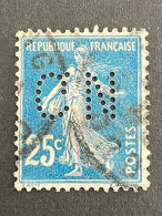 FRANCE C N° 140 Semeuse CN 273 Indice 6 Perforé Perforés Perfins Perfin ! Superbe - Other & Unclassified