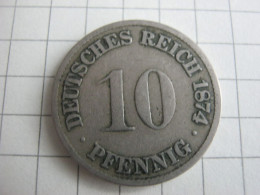 Germany 10 Pfennig 1874 F - 10 Pfennig