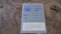 236/ LAISSER PASSER ALLEMAND SOVIETIQUE  RUSSIE PERMIT 1952 - Mitgliedskarten