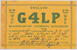 Ad9152 - GREAT BRITAIN - RADIO FREQUENCY CARD - England - 1950 - Radio