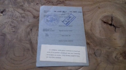 236/ LAISSER PASSER ALLEMAND SOVIETIQUE  RUSSIE PERMIT 1952 - Tarjetas De Membresía