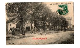 36- DUN-le-POELIER (Indre)- La PLACE- BOULANGERIE- ECRITE- - Autres & Non Classés