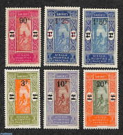 Dahomey 1926 Definitives, Overprinted 6v, Mint NH, Nature - Trees & Forests - Rotary, Club Leones