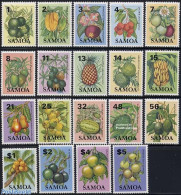 Samoa 1983 Definitives, Fruits 19v, Mint NH, Nature - Fruit - Fruit