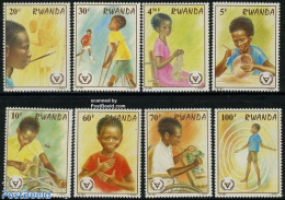 Rwanda 1981 International Year Of Disabled People 8v, Mint NH, Health - Disabled Persons - Int. Year Of Disabled Peopl.. - Behinderungen