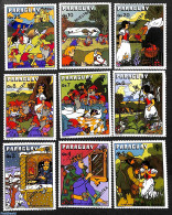 Paraguay 1978 Snowwhite 9v, SPECIMEN, Mint NH, Various - Art - Fairytales - Märchen, Sagen & Legenden