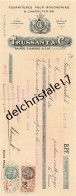 47 0277 SAINTE LIVRADE LOT & GARONNE 1933 Fournitures Boucheries Charcuteries TRUSSANT & Cie Boyaux Salés à LASVERNE  - Lettres De Change