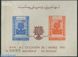 Afghanistan 1960 Refugees Overprint S/s, Mint NH, History - Various - Refugees - Int. Year Of Refugees 1960 - Vluchtelingen