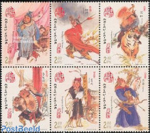 Macao 2003 Literature 6v [++], Mint NH, Nature - Sport - Cat Family - Horses - Shooting Sports - Art - Authors - Unused Stamps