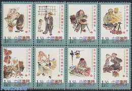 Macao 2005 Daily Life 8v [+++], Mint NH, Health - Various - Food & Drink - Street Life - Handicrafts - Unused Stamps