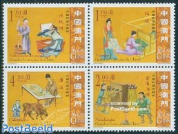 Macao 2005 Chinese Inventions 4v [+] Or [:::], Mint NH, Science - Various - Inventors - Textiles - Nuovi