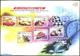 Macao 2003 50 Years Grand Prix 6v M/s, Mint NH, Sport - Transport - Various - Autosports - Sport (other And Mixed) - A.. - Unused Stamps