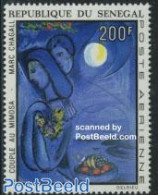 Senegal 1973 Chagall Painting 1v, Mint NH, Art - Modern Art (1850-present) - Paintings - Senegal (1960-...)