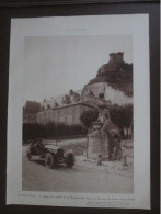 1924 LA ROCHE GUYON  Le Chateau De La Famille De LA ROCHEFOUCAULD   Chateau Féodal  Fontaine   Voiture Ancienne - Unclassified