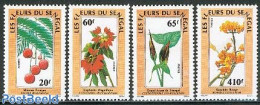 Senegal 1988 Flowers 4v, Mint NH, Nature - Flowers & Plants - Senegal (1960-...)