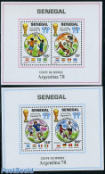 Senegal 1978 Football Games Argentina 2 S/s, Mint NH, Sport - Football - Senegal (1960-...)